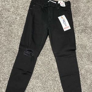 Celebrity Pink Black distressed skinny jeans